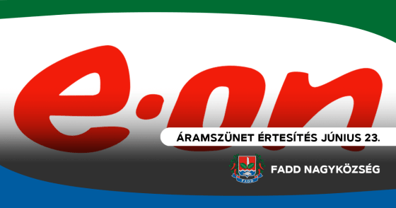 Áramszünet értesítés június 23.