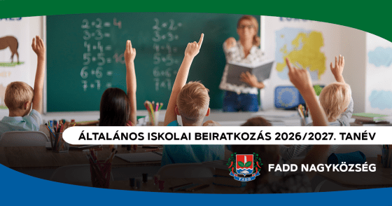 Általános iskolai beiratkozás 2026/2027. tanév