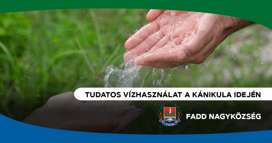 Tudatos vízhasználat a kánikula idején
